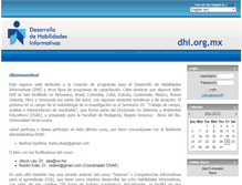 Tablet Screenshot of dhi.org.mx